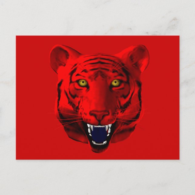 Red Tiger Postcard (Front)