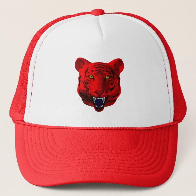 Red Tiger Trucker Hat (Front)