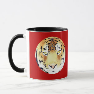 Red Tiger Watercolor Chinese New Year 2022 Zodiac Mug