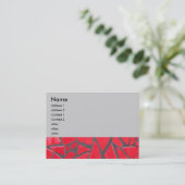 red tile business card (Standing Front)