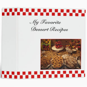 Red Tile Dessert Binder