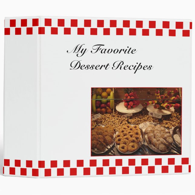 Red Tile Dessert Binder (Front/Spine)