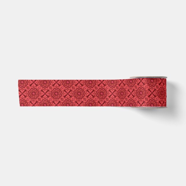  red tile medallions ribbon (Front)