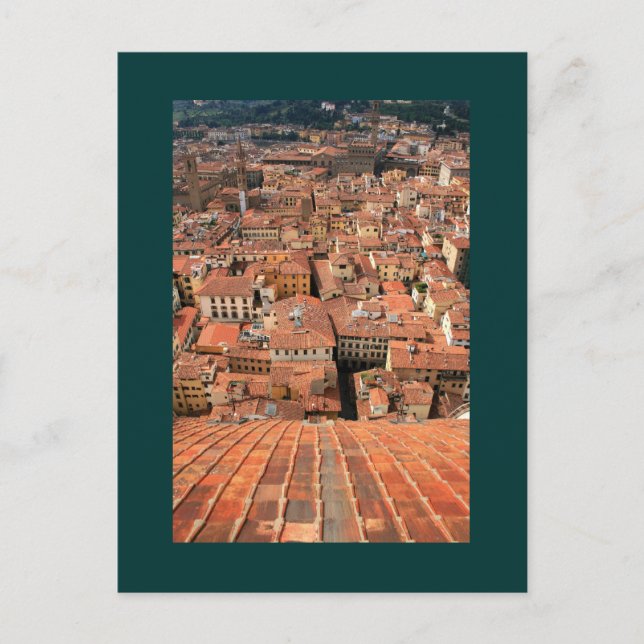 Red Tile Rooftops Postcard (Front)