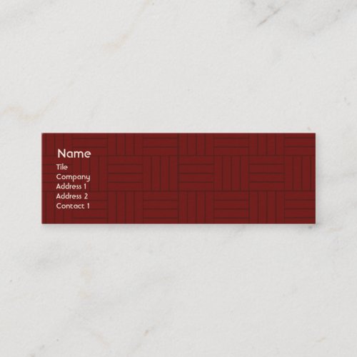 Red Tile - Skinny Business Cards