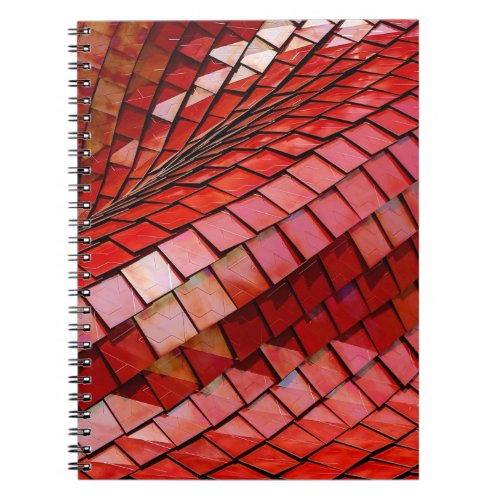 Red tiles illustration notebook