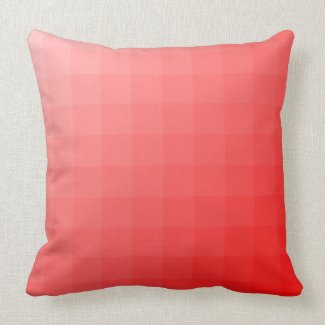 Red Tinted Squares Throw Pillow