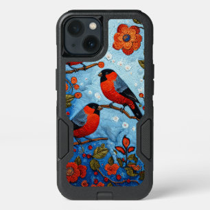Red Tit Birds Beautiful Nature Aesthetic iPhone 13 Case