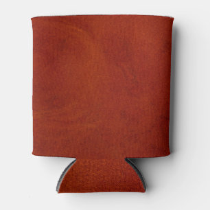 Red to leather can cooler