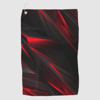 Red to the Point Abstract Design 