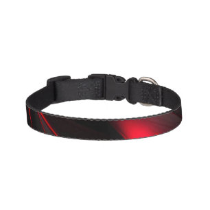 Red to the Point Abstract Design Pet Collar