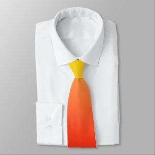 Red to Yellow Sunset Gradient Neck Tie