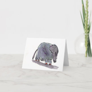 Red Toed Elephant • Conrad Mazur, Age 6 Card