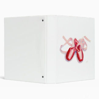 Red Toes Shoes 3 Ring Binder