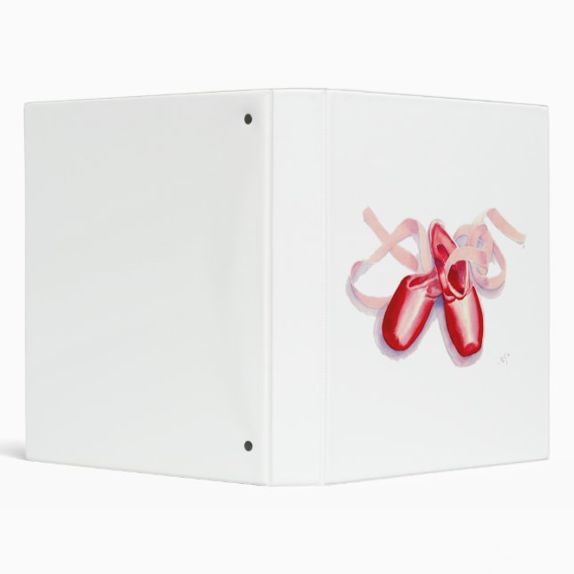 Red Toes Shoes 3 Ring Binder (Background)