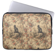 Red Toile Chinoiserie Cat Damask