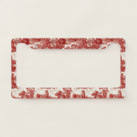 Red Toile Countryside Scene (8)