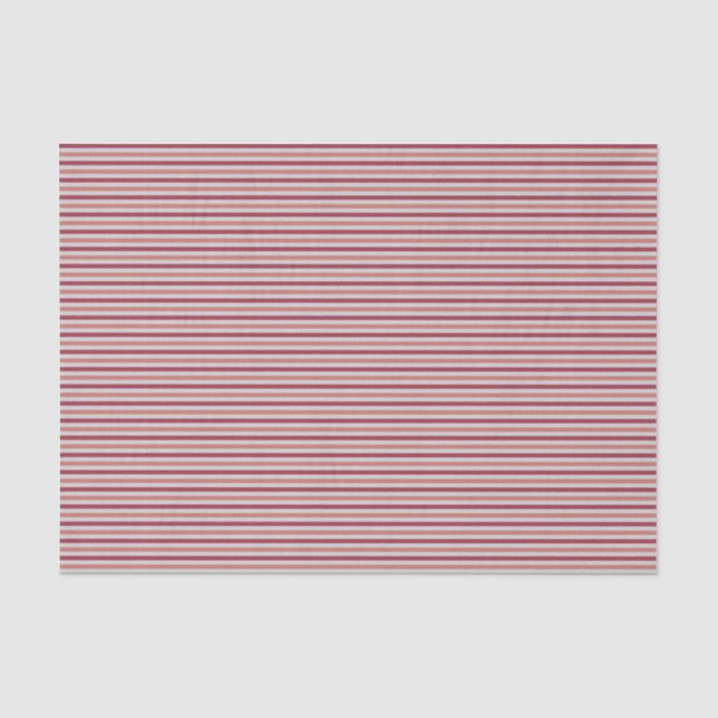 Red Toile de Jouy Companion Stripes Tissue Paper (Front)