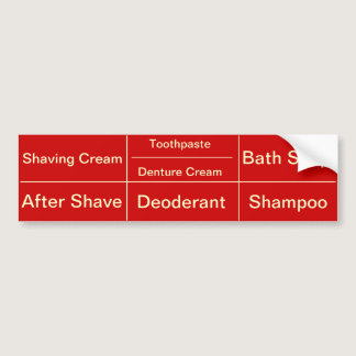 Red Toiletry Labels for Men