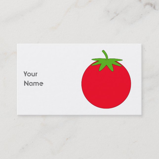 Red Tomato. Business Card (Front)