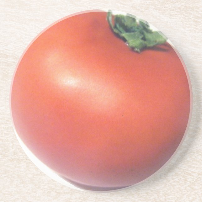 Red Tomato Drink Coaster (Front)