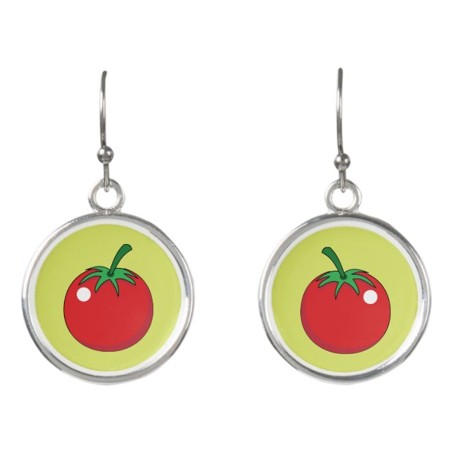 Red Tomato Earrings (Front)