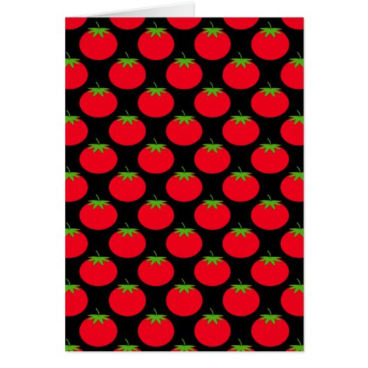 Red Tomato Pattern. Cards (Front)
