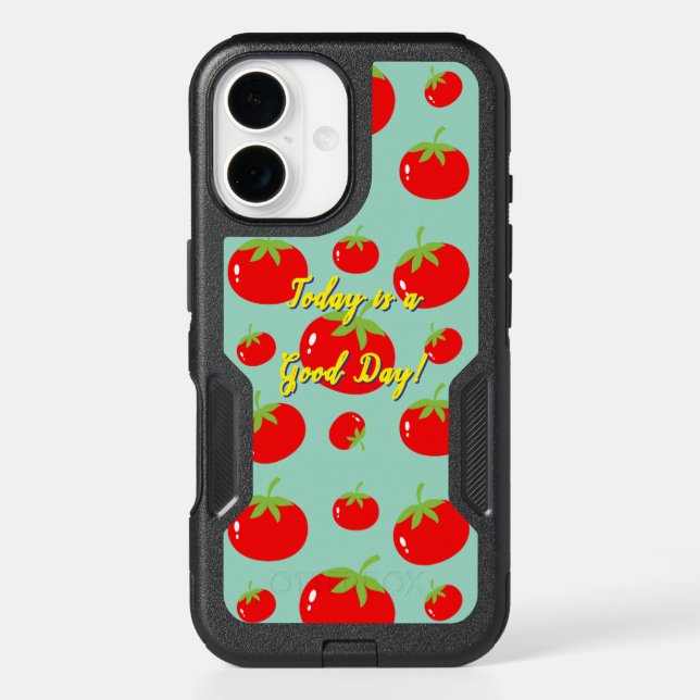 Red Tomato Pattern Otterbox iPhone Case (Back)