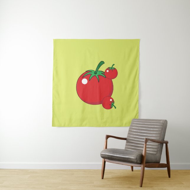 Red Tomato Tapestry (In Situ)