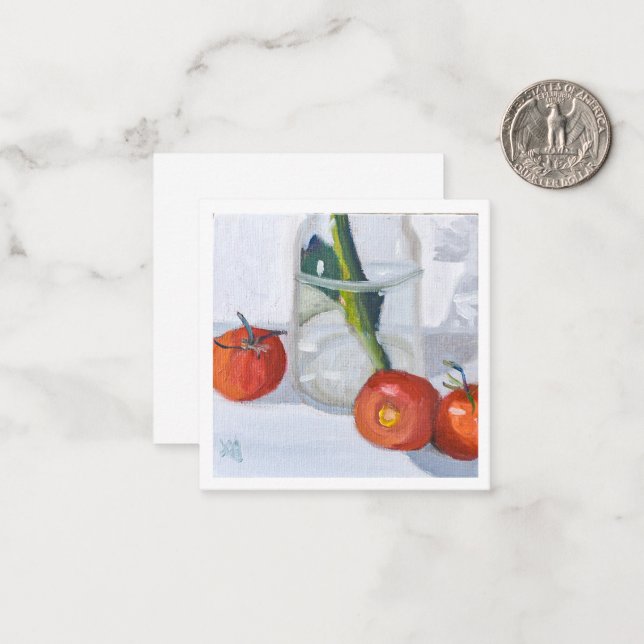 Red Tomato Trio Note Card (Front/Back In Situ)