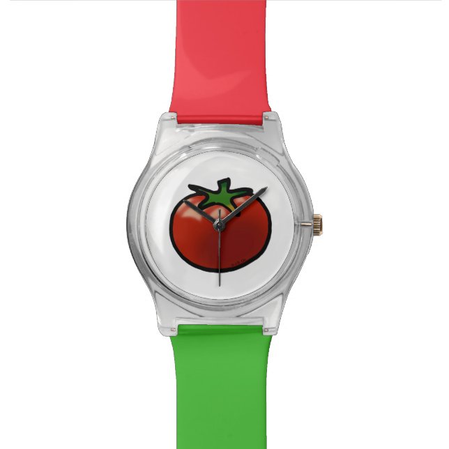 red tomato wrist watch (Close Up)