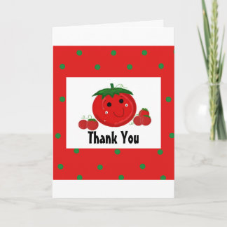Red Tomatoe Thank You Card