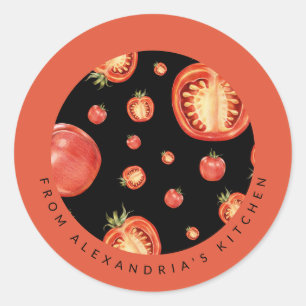 Red Tomatoes From the Kitchen Of Classic Round Sticker