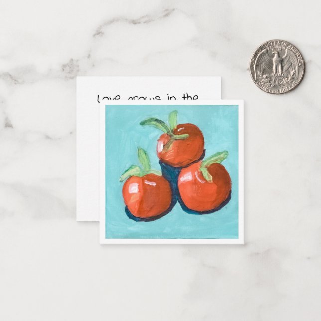 Red Tomatoes Note Card (Front/Back In Situ)