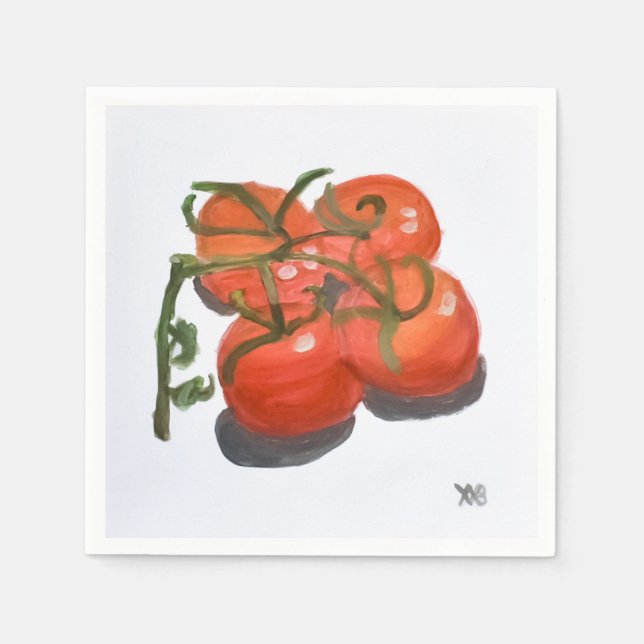 Red Tomatoes on the Vine Napkins (Front)