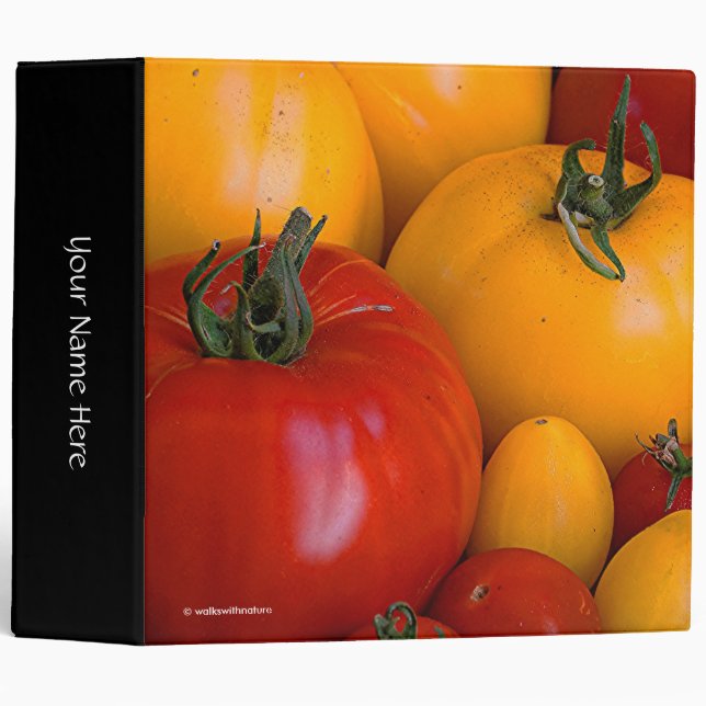 Red Tomatoes, Yellow Tomatoes 3 Ring Binder (Front/Spine)