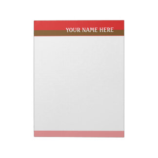 Red Tones Notepad