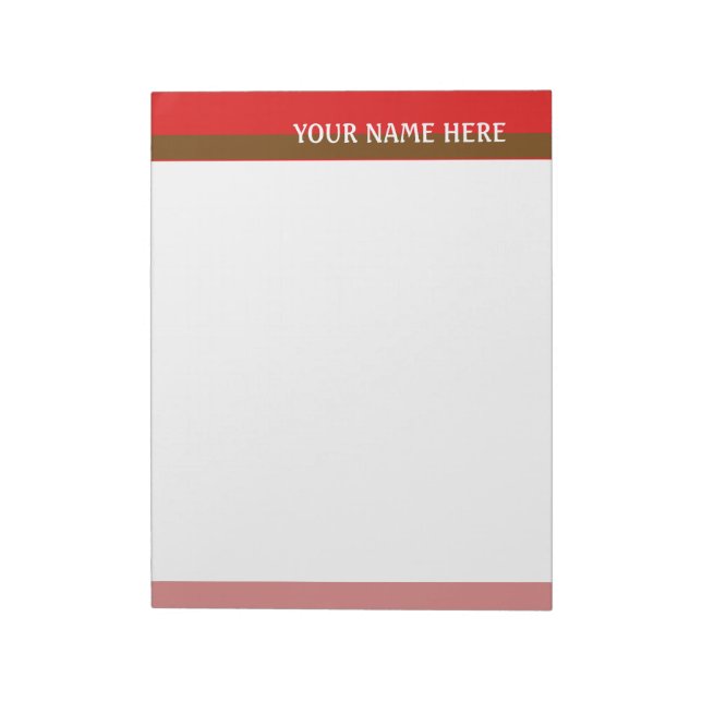 Red Tones Notepad (Rotated)