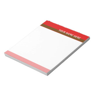 Red Tones Notepad