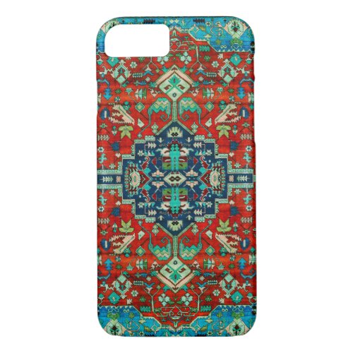 Red Tones Persian Carpet Motive iPhone 87 Case