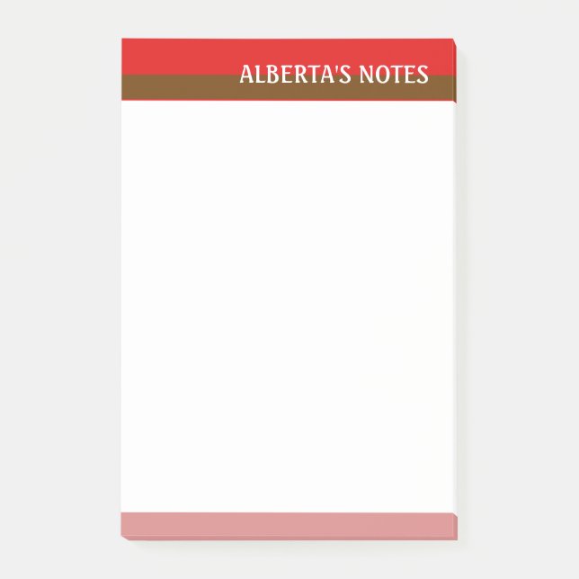 Red Tones Post-it Notes (Front)