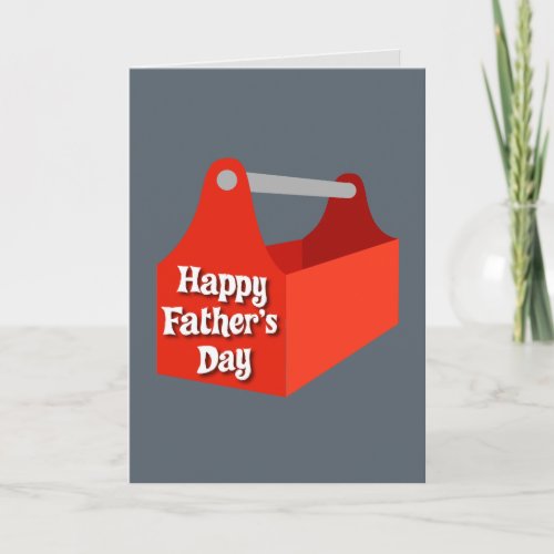 Red Toolbox Happy Fathers Day Card