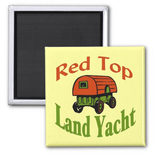 Red Top Land Yacht Magnet