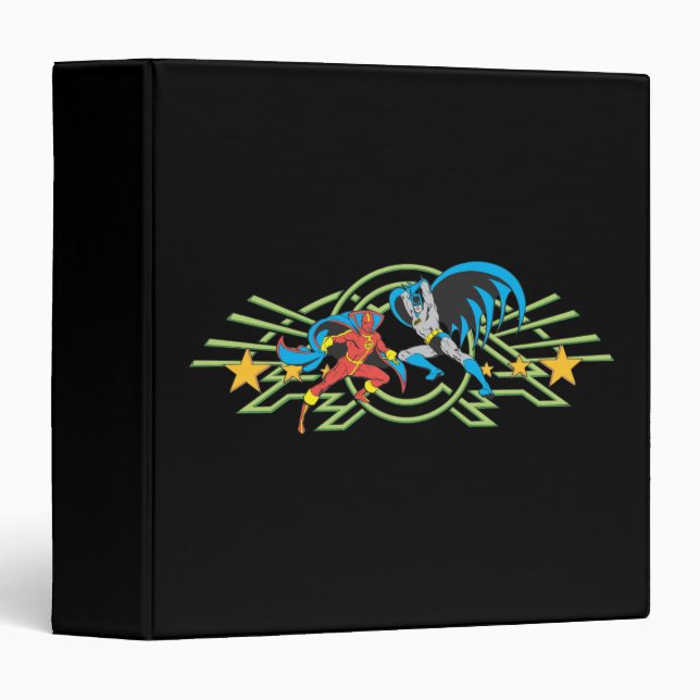 Red Tornado + Batman 3 Ring Binder (Front/Spine)