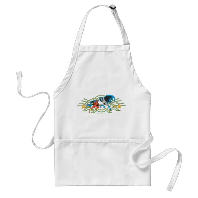 Red Tornado + Batman Adult Apron (Front)