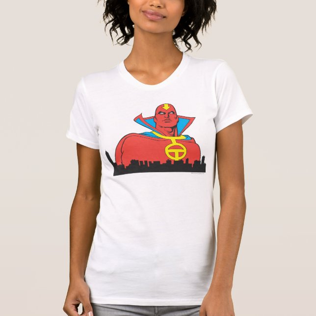 Red Tornado Behind Cityscape Baby T-Shirt (Front)