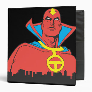 Red Tornado Behind Cityscape Binder