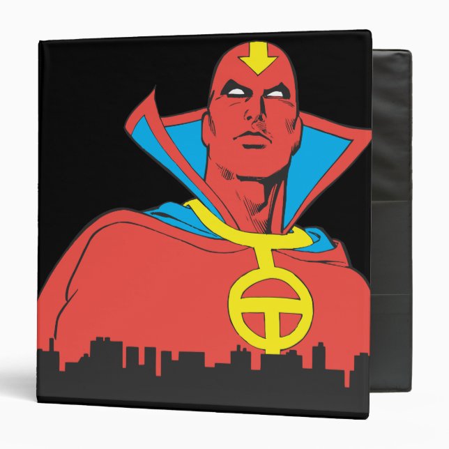 Red Tornado Behind Cityscape Binder (Front/Inside)