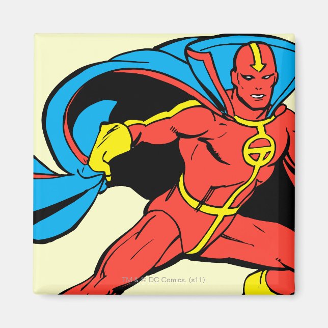 Red Tornado Cape Pose Magnet (Front)