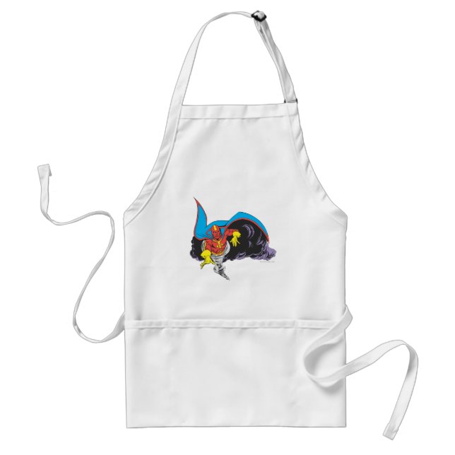 Red Tornado Emerges Adult Apron (Front)
